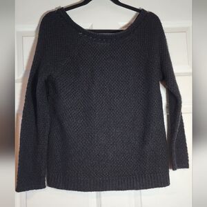 Hinge Black Knit Sweater Size 1 (Approx 19in P2P 21.5in Length)